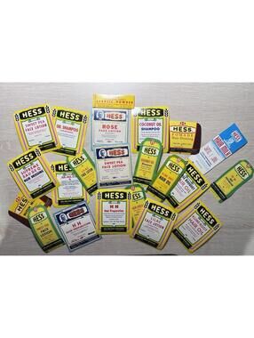 21 Pcs -Vintage 1950's HESS - BARBER / Beauty/HAIR PRODUCT - Labels - Saint Paul